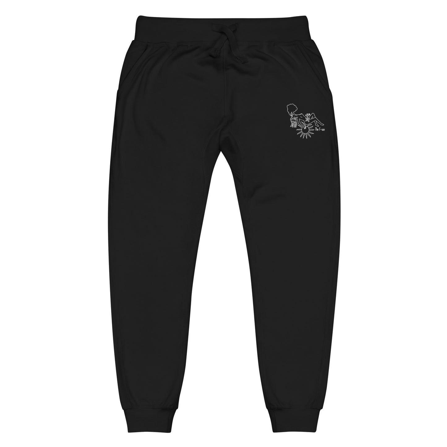 Favorite Skin Embroidered Sweatpants (White Outline)