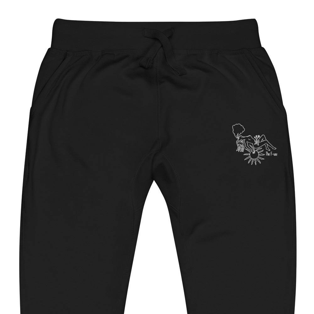 Favorite Skin Embroidered Sweatpants (White Outline)