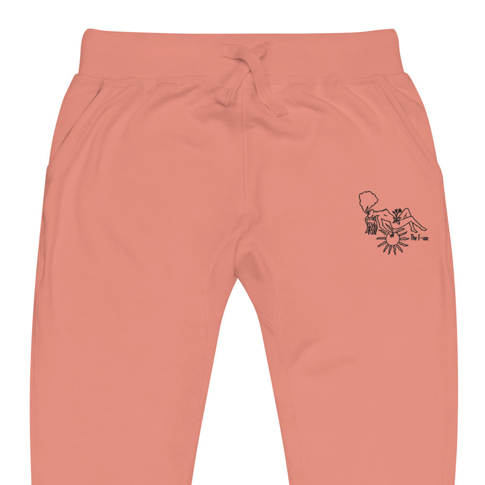 Favorite Skin Embroidered Sweatpants (Black Outline)
