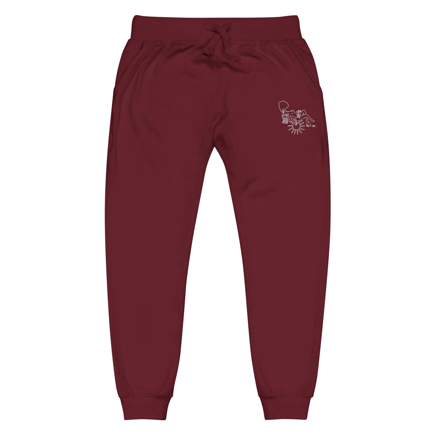Favorite Skin Embroidered Sweatpants (White Outline)