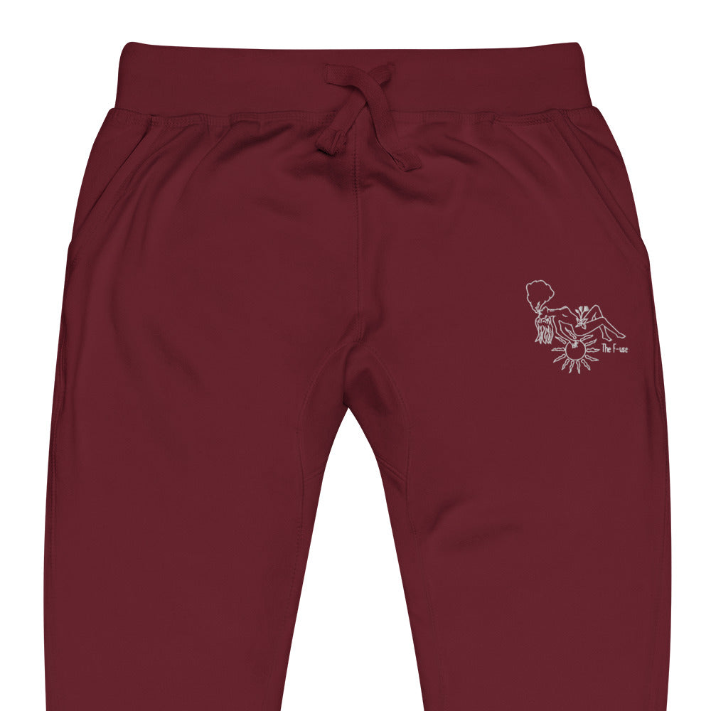 Favorite Skin Embroidered Sweatpants (White Outline)