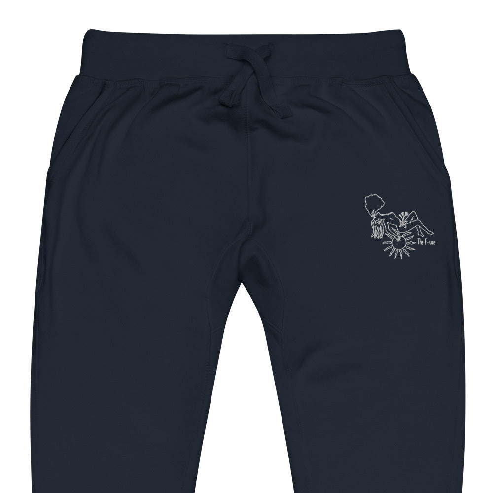Favorite Skin Embroidered Sweatpants (White Outline)
