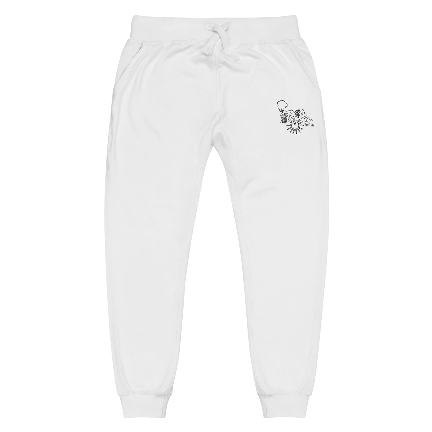 Favorite Skin Embroidered Sweatpants (Black Outline)