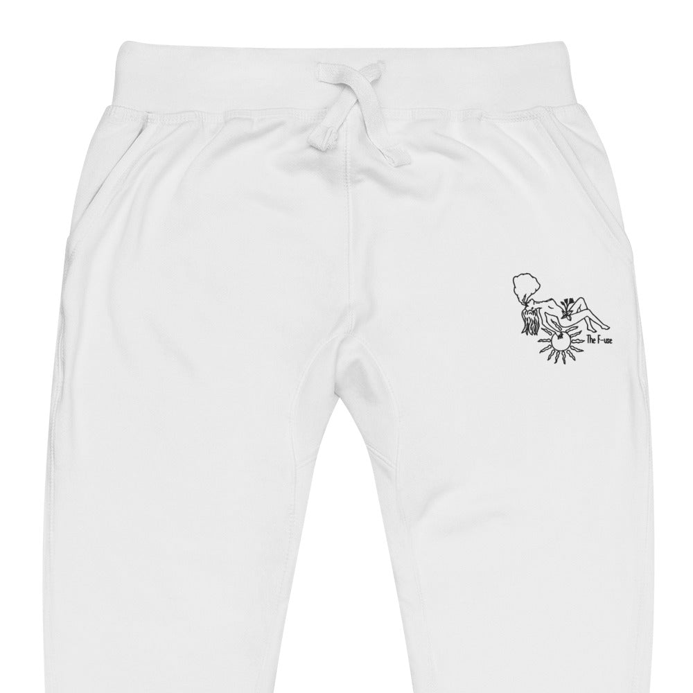 Favorite Skin Embroidered Sweatpants (Black Outline)